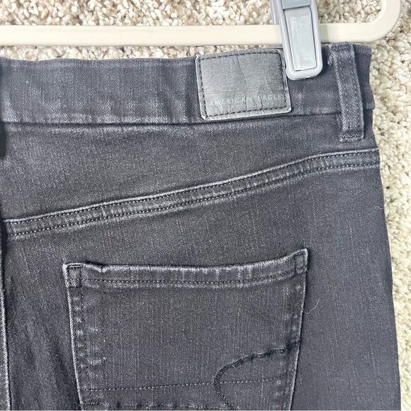 American Eagle Jeans Womens 14 Short Dream Curvy Hi-Rise Button Fly Jegging Crop - Picture 7 of 7